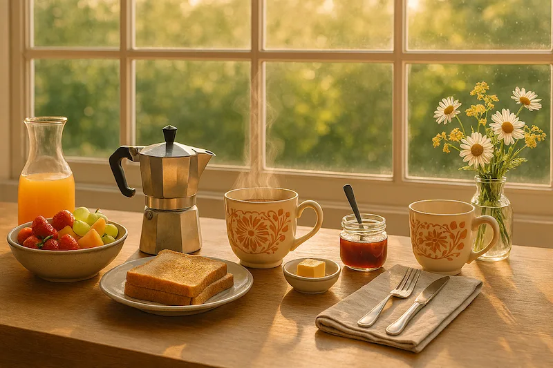 Desayuno rincón del café, imagen IA