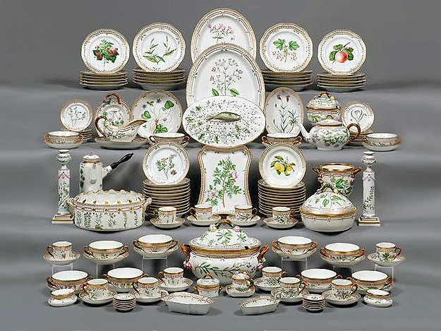 Flora danica, decoración de la porcelana danesa más emblemática
