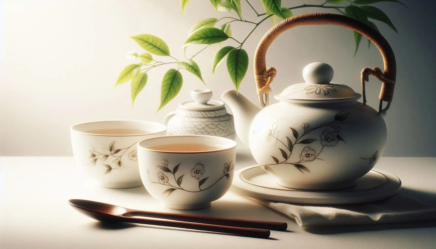 Juego de té japonés tradicional estilo Imari con decoración floral